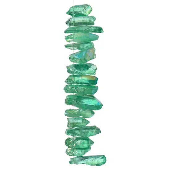 Light Green Crystal Quartz Stick Beads by Bead Landing&trade; {4}