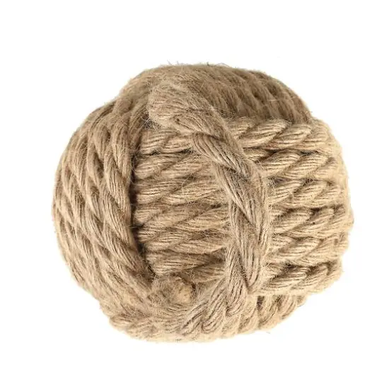 Hello Honey&reg; 6.25" Rope Knot Cotton Door Stop Brown {7}
