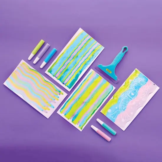 Creativity for Kids&reg; Mermaid Squeegeez Magic Reveal Art {7}