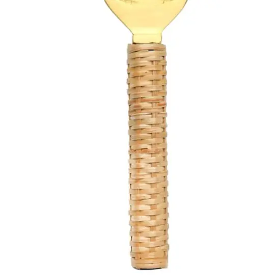 Hello Honey&reg; 6" Brass & Bamboo Bottle Opener with Handle {4}