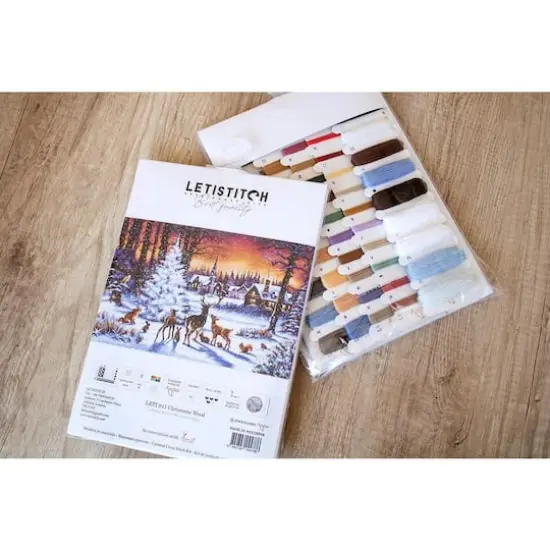 Letistitch Christmas Wood Counted Cross Stitch Kit {3}