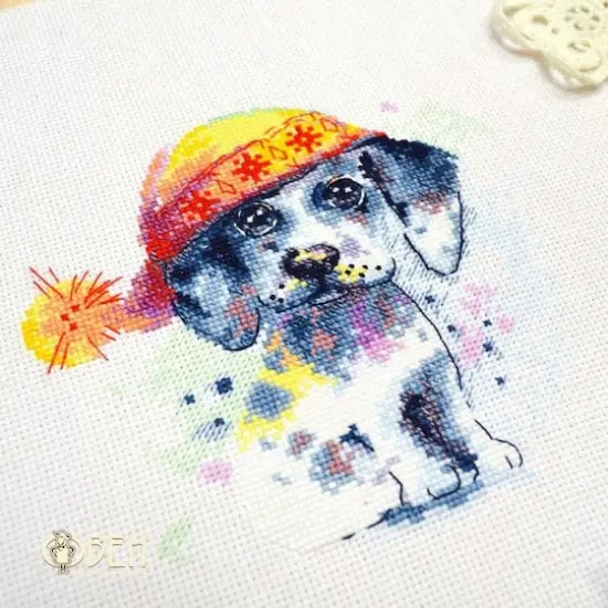 Oven Cute Puppy Cross Stitch Kit {3}