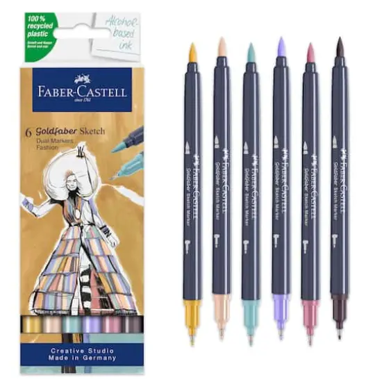 Faber-Castell&reg; Goldfaber Sketch Fashion Dual Tip Alcohol Markers {1}