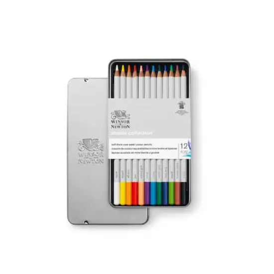 Winsor & Newton&trade; Studio Collection&trade; 12 Color Watercolor Pencil Tin {2}