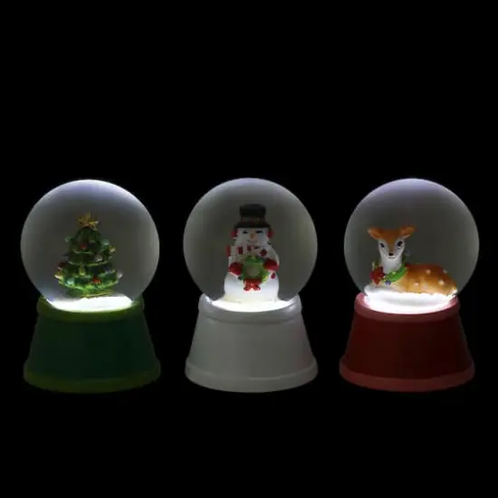 Mr. Christmas Mini Lit Snow Globes Set {5}