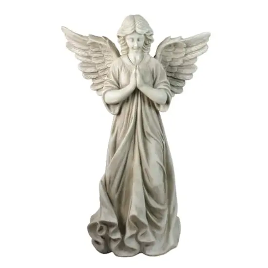29.5" Angel Standing In Prayer Outdoor Garden Statue {1}