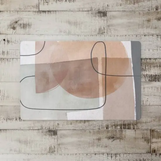 18" x 27" Mid-Mod Layered Abstract Floor Mat {3}