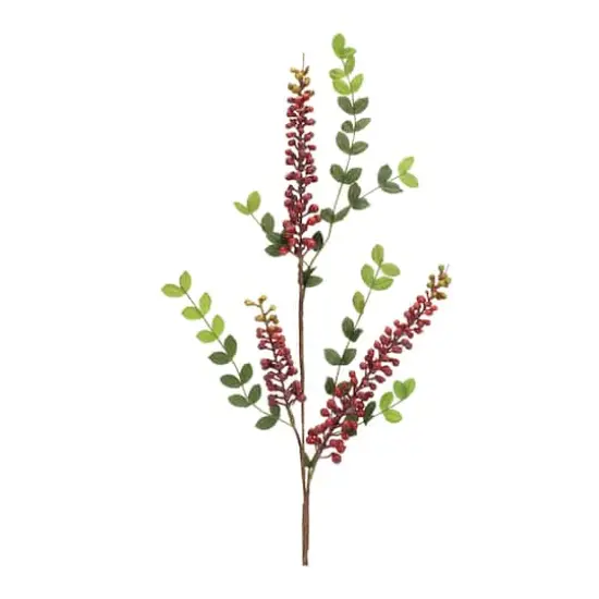 32" Burgundy Berry Foliage Sprays, 6ct. {4}