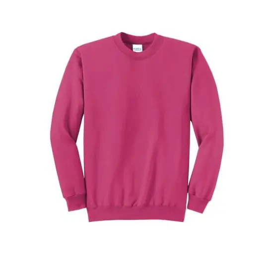 Port & Company&reg; Brights Core Fleece Crewneck Sweatshirt Sangria {1}
