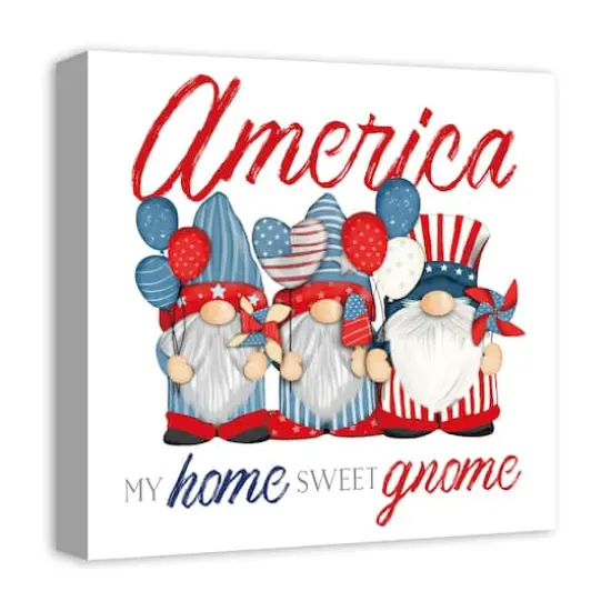 My Home Sweet Gnome Canvas Wall Art {3}