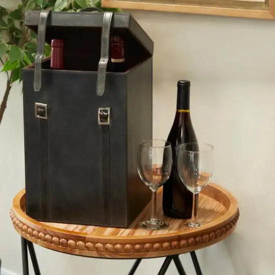 Blue Modern Wine Holder, 9" x 10" x 16" {7}