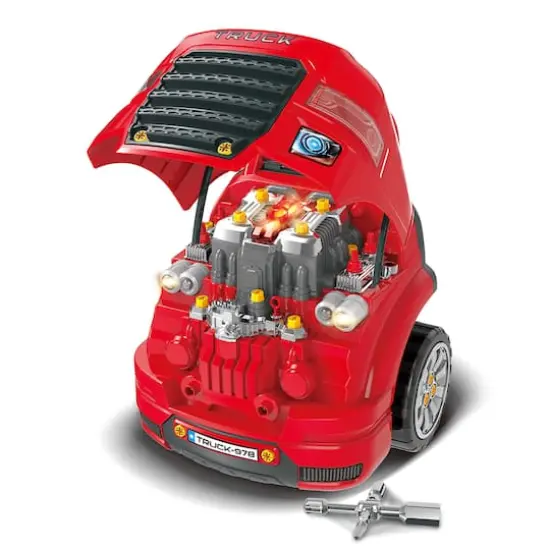 The Bubble Factory Red Truck Mechanic Engine Workshop {5}