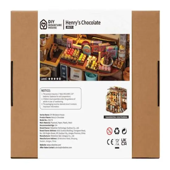 Rolife&reg; Henry's Chocolate DIY Miniature House Kit {9}