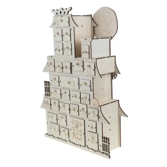 21" DIY Haunted House Halloween Countdown Wood D&eacute;cor by Make Market&reg; {4}