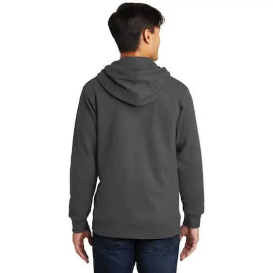 Port & Company® Fan Favorite Fleece Full-Zip Hooded Sweatshirt Charcoal {6}