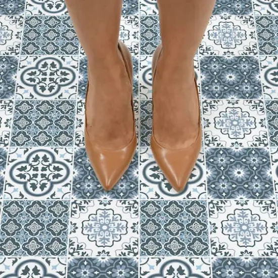 FloorPops Myriad Peel & Stick Floor Tiles {3}