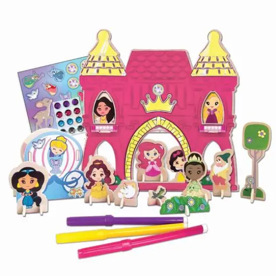 Disney Princess: Wood Castle Activity Building & Decorating Set {5}