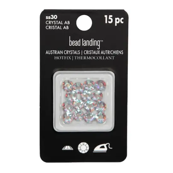 SS30 Round Hotfix Austrian Crystals by Bead Landing&trade;, 15ct. Crystal AB {5}