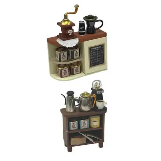 Wizardi Coffee Shop Miniature Dollhouse Roombox Kit {4}