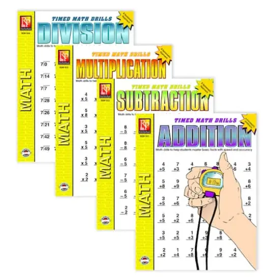 Remedia Publications Timed Math Drills Book Set {1}