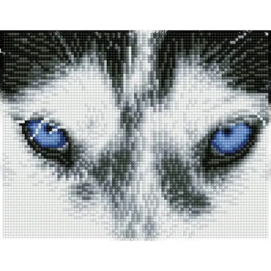 Diamond Dotz&reg; Intermediate Mystic Husky Pre-Framed Diamond Painting Kit {1}