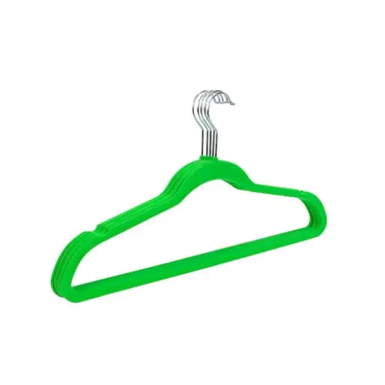Simplify Slim Velvet Suit Hangers, 25ct. Neon {9}