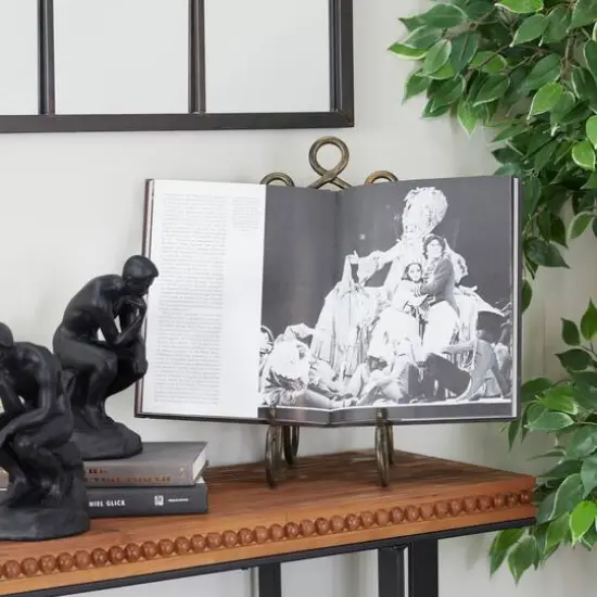 16" Gold Metal Traditional Easel {10}