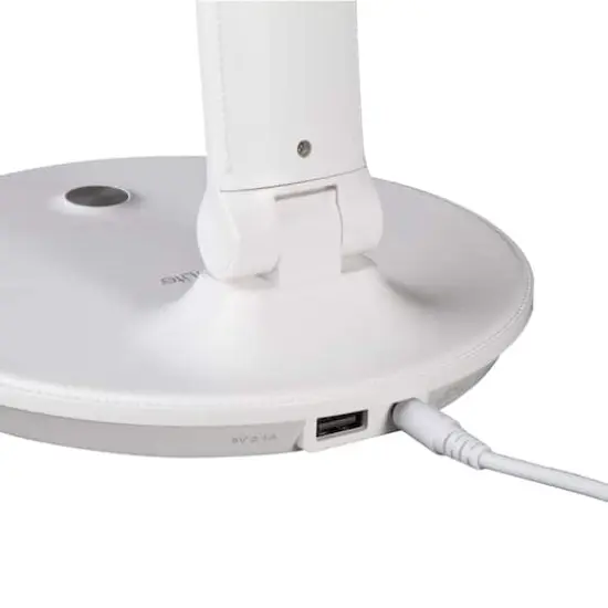 OttLite Wellness Series 26" White Emerge LED Desk Lamp {4}