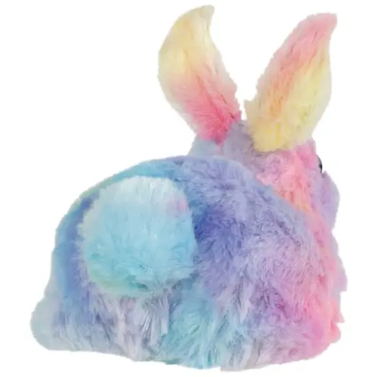 7" Multicolor Plush Pastel Easter Bunny Figurine {6}
