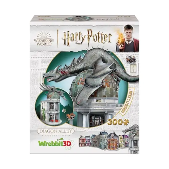 Harry Potter Diagon Alley Collection - Gringotts Bank 3D Puzzle: 300 Pcs {4}