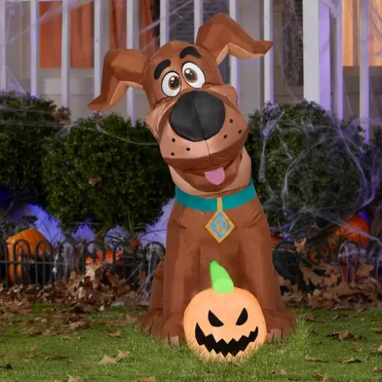 42" Inflatable Halloween Scooby Doo {3}