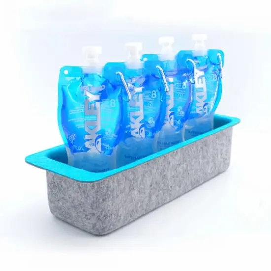 Welaxy Felt Adjustable 4 Slot Drawer Organizer Bin Turquoise {5}