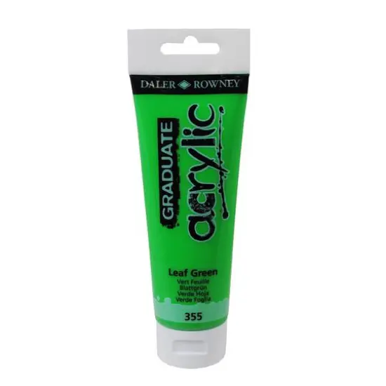 Daler-Rowney&reg; Graduate Acrylic Paint, 120mL 355 Leaf Green {1}