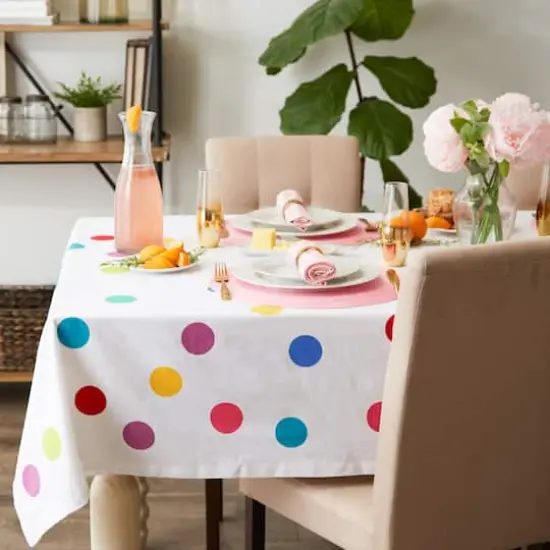 Confetti Print Tablecloth 60" x 84" {5}