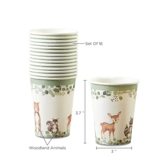 Kate Aspen&reg; 8oz. Woodland Baby Paper Cups, 64ct. {5}
