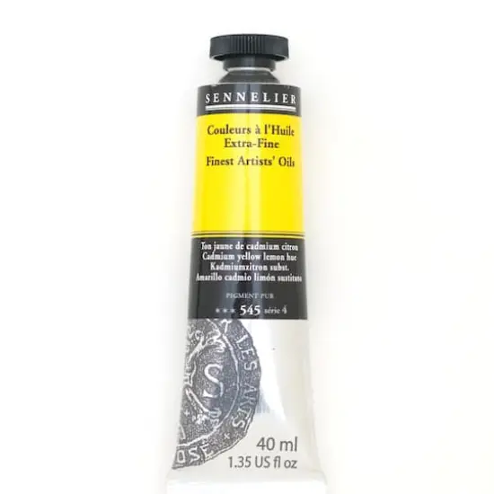Sennelier Artists' Oil Color, 40mL 545 Cadmium Yellow Lemon Hue S4 {1}