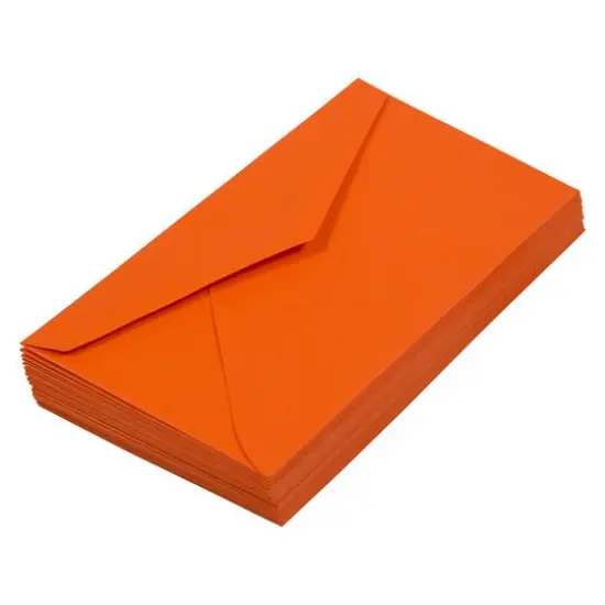 JAM Paper 3.875" x 7.5" Brite Hue Monarch Envelopes, 50ct. Orange {6}