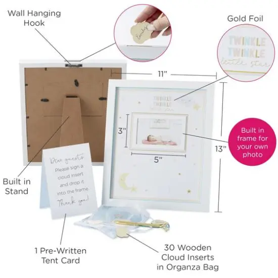 Kate Aspen&reg; Twinkle Twinkle Baby Shower Guest Book Alternative {8}