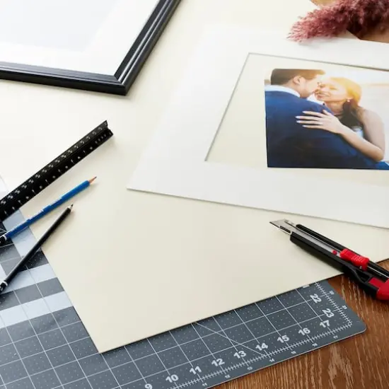 Uncut Matboard, 24" x 36" by Studio D&eacute;cor&reg; Cream {4}