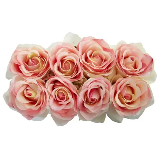 Rose Arrangement In Black Square Vase Light Pink {4}