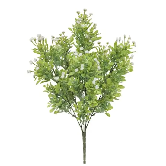 19" Cream Baby's Breath & Boxwood Bush by Ashland&reg; {1}