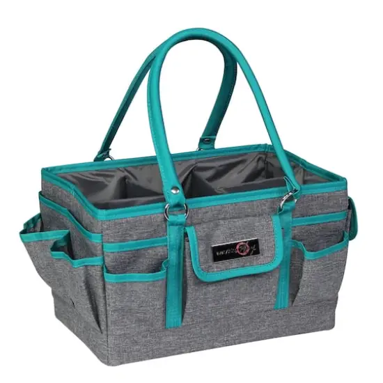 Everything Mary Heather Gray & Teal Deluxe Store and Tote {3}