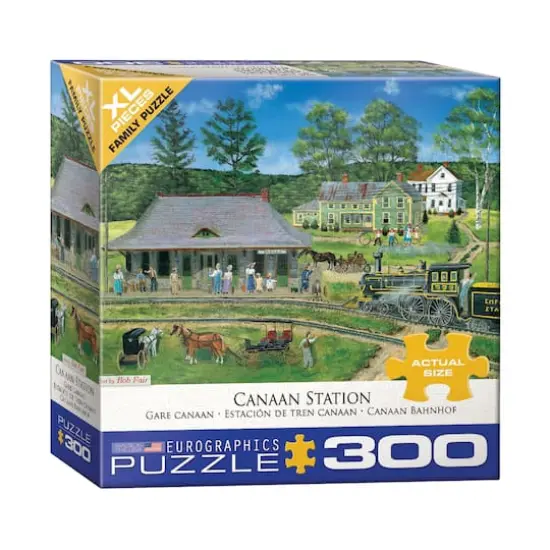 Canaan Station by Bob Fair Family 300 Piece Puzzle {1}
