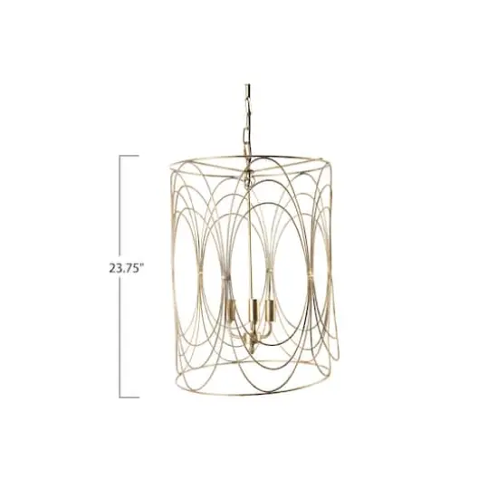 Hello Honey&reg; 24" Swirl Wire Pendant Light {3}