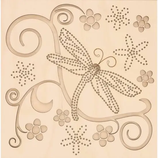 Leisure Arts&reg; Beginner Dragonfly Wood Stitchery Shadow Box Kit  {3}