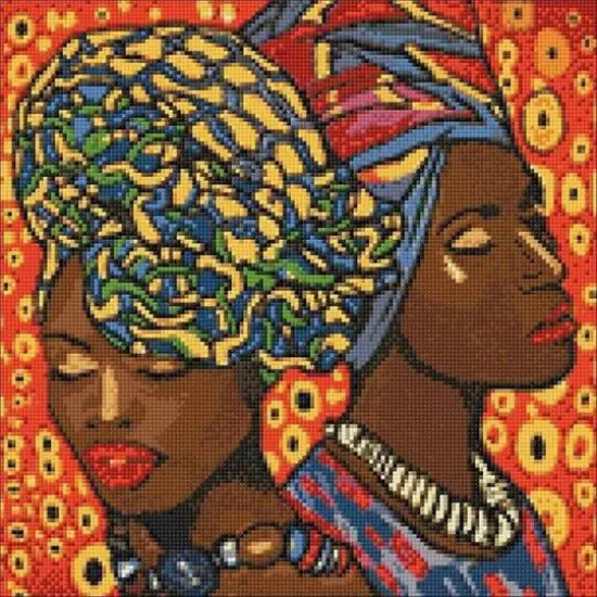 Wizardi African Fashion Diamond Painting Kit {1}