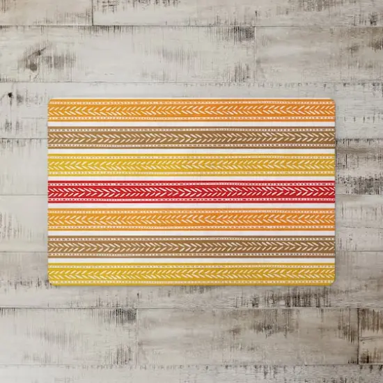 Fall Stripes Floor Mat {3}