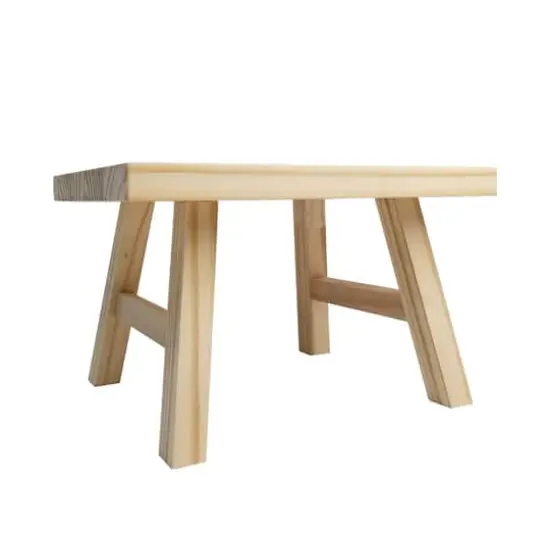 13" Unfinished Wooden Step Stool by Make Market&reg; {3}