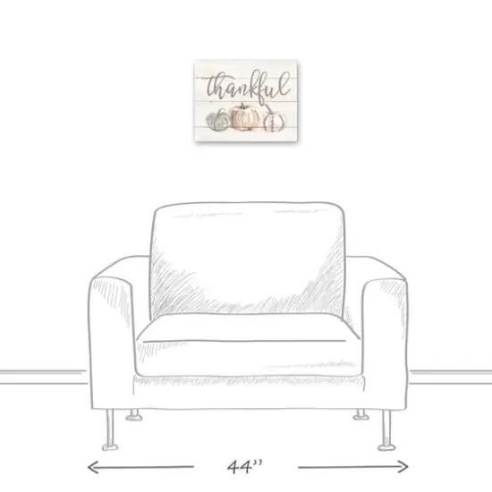 Thankful Fall Pumpkins Canvas Wall Art {6}