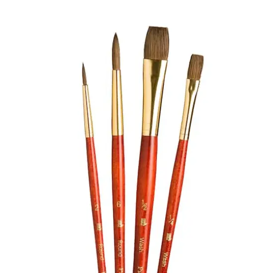 Princeton&trade; RealValue&trade; Camel Hair 4 Piece Brush Set {3}